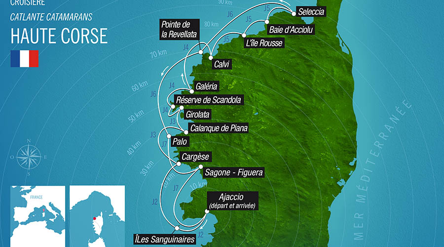 France - Corse - Croisière en catamaran Corse vers Scandola